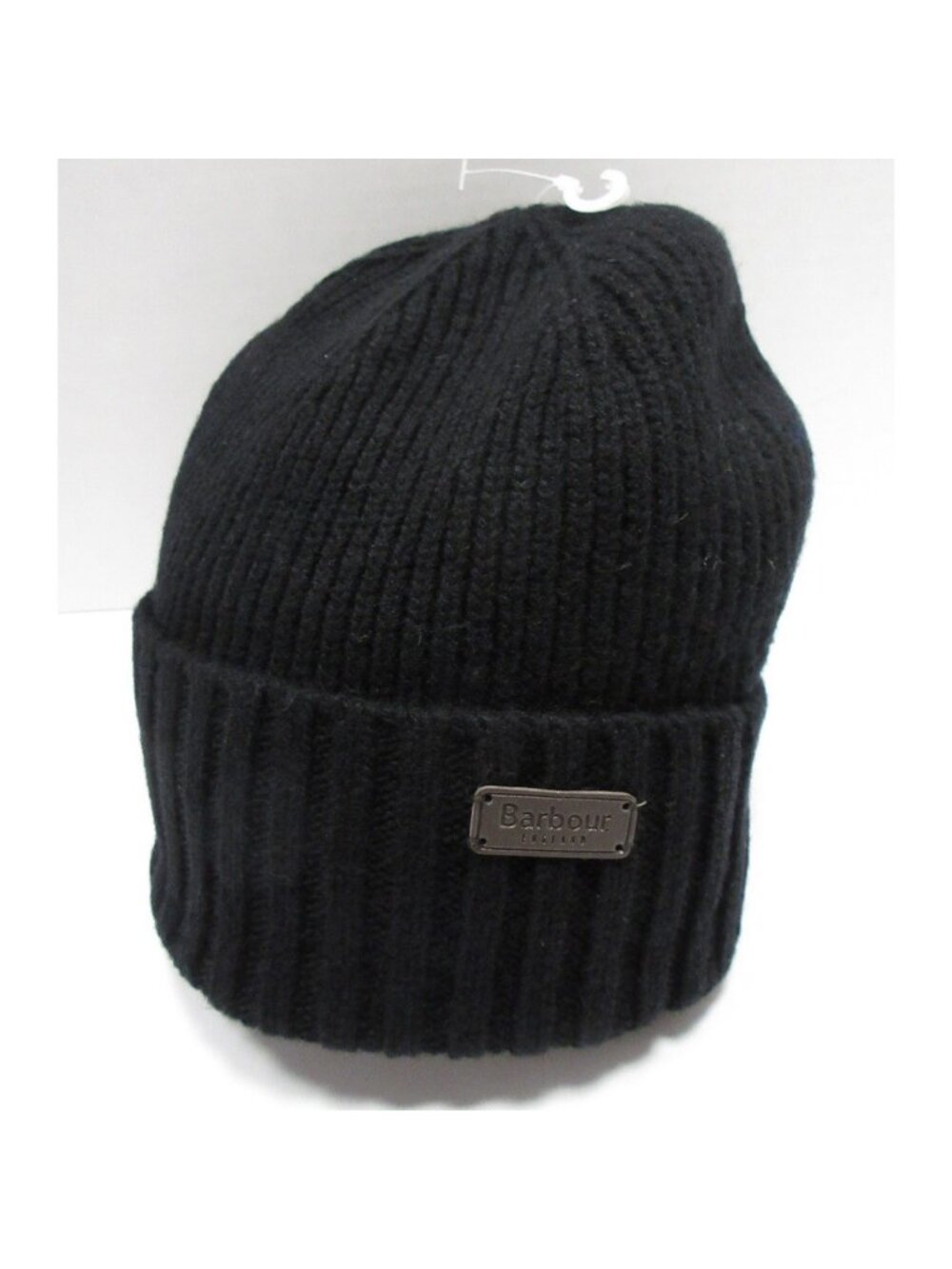 Barbour Hat Cap One Size Carlton Beanie Wool Blend Knit Cuffed NEW